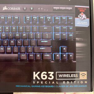 Corsair | K63 Wireless Special Edition Mechanical Gaming Keyboard | Ice Blue